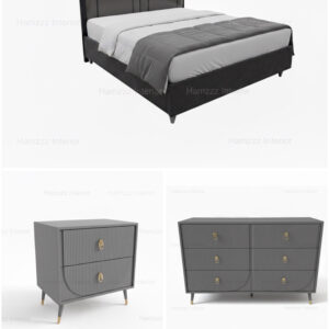 Bed , Sides, Dresser