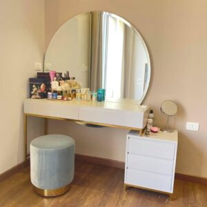 Dressing Table with Mirror & Stool
