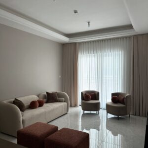 5-Seater Sofa Set with Two Puffys